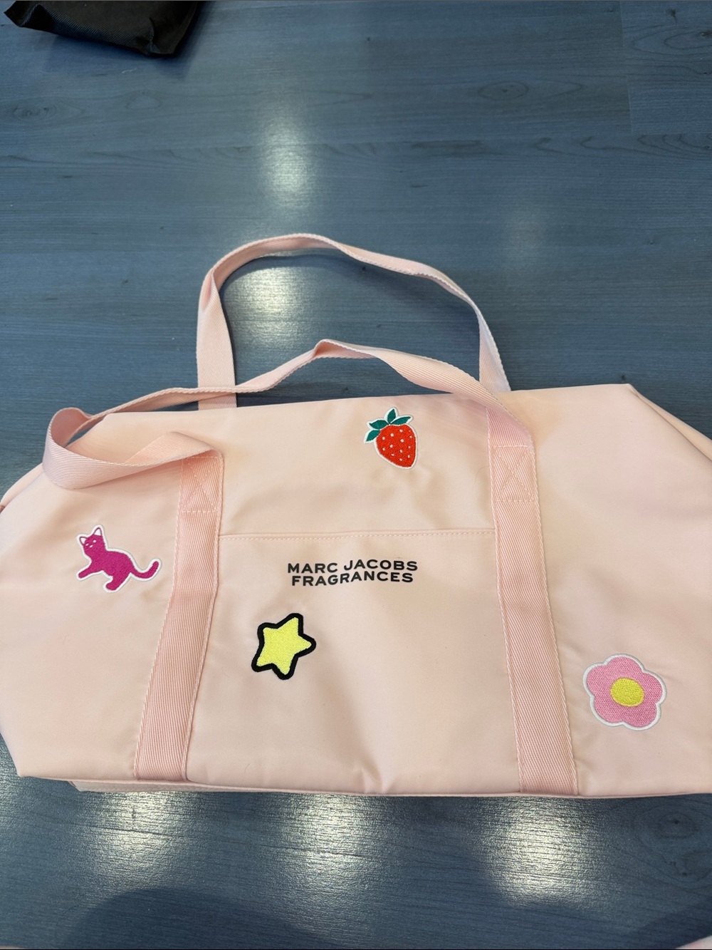 Marc Jacobs Pink Duffel with Playful Patch Accents - Picture 2 of 6